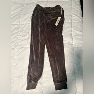 *NEW* Essentials Off Black Velour Pant - women’s S